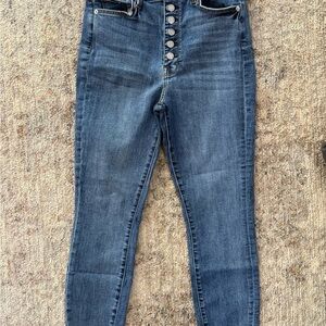 7 For All Mankind Blue High Rise Jeans Timeless Style